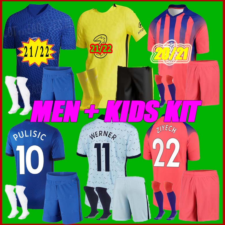 

men+kids kit 2021 CFC PULISIC soccer jerseys 2122 HAVERTZ KANTE WERNER ZIYECH ABRAHAM CHILWELL MOUNT JORGINHO football shirt, Army green