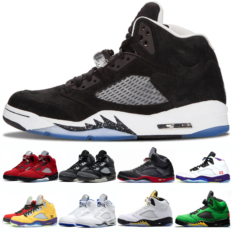 

Jumpman Mens basketball shoes 5 Oreo Alternate Grape 5s Fire Red Oregon Ducks men sports trainers sneakers Eur 40-47, 7 bred