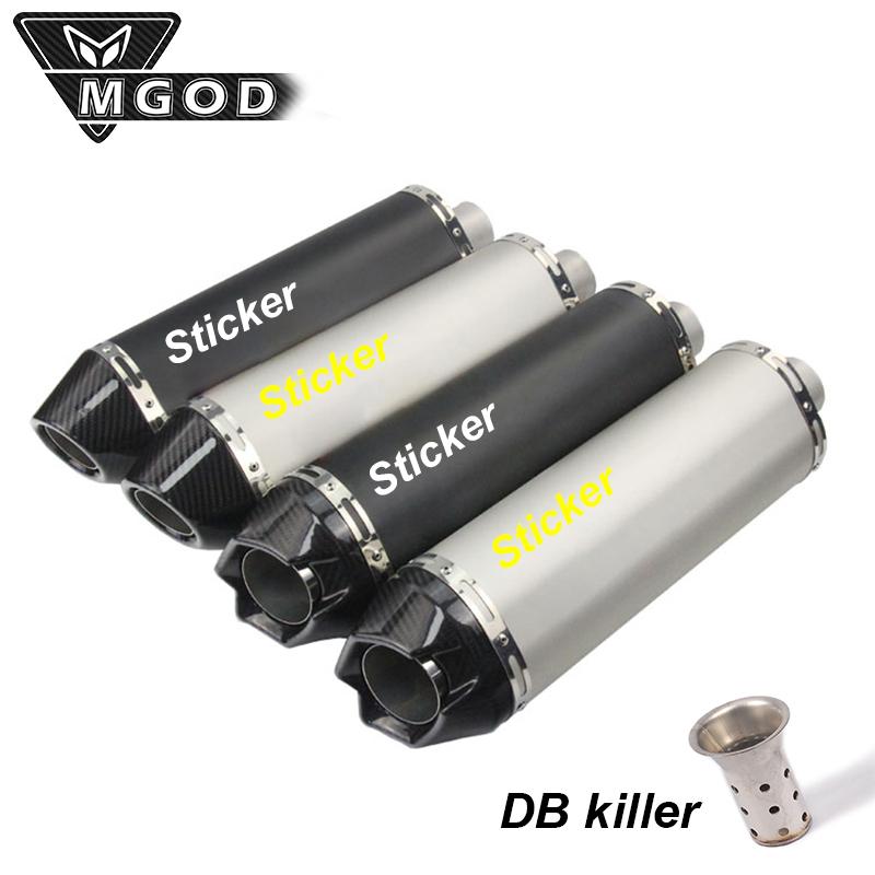

Motorcycle Exhaust System Universal 51mm Pipe Muffler Escape Moto Carbon Fiber DB Killer For ARROW Zx10r Cbr500 Cbr1000 CBR R25 750