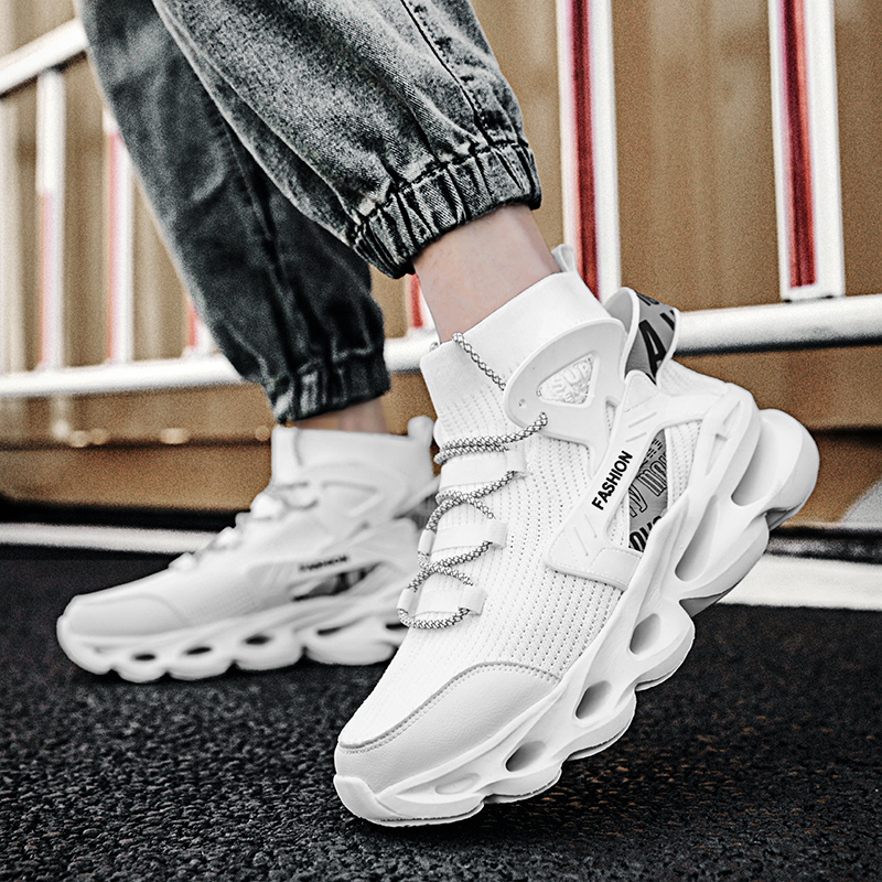 

2021 Men Running Shoes Black Yellow White fashion mens Trainers Breathable Sports Sneakers Size 39-46 wf