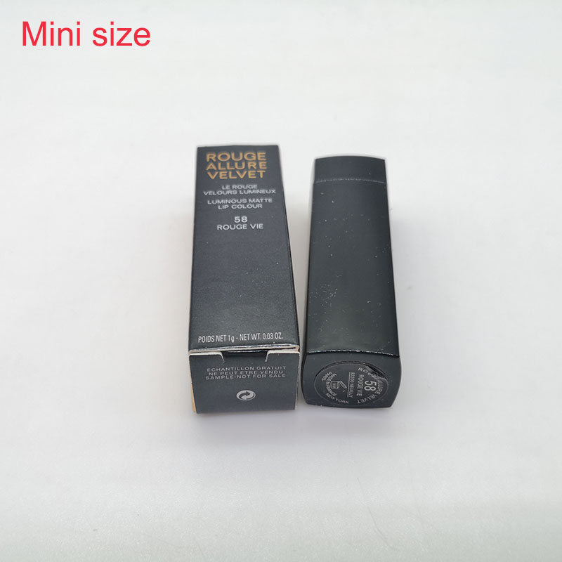 

Mini size 6 colors Rouge Allure Velvet Extreme Lipsticks Luminous Intense Matte Lip color 1.0 & 1.2g Net wt 0.03oz
