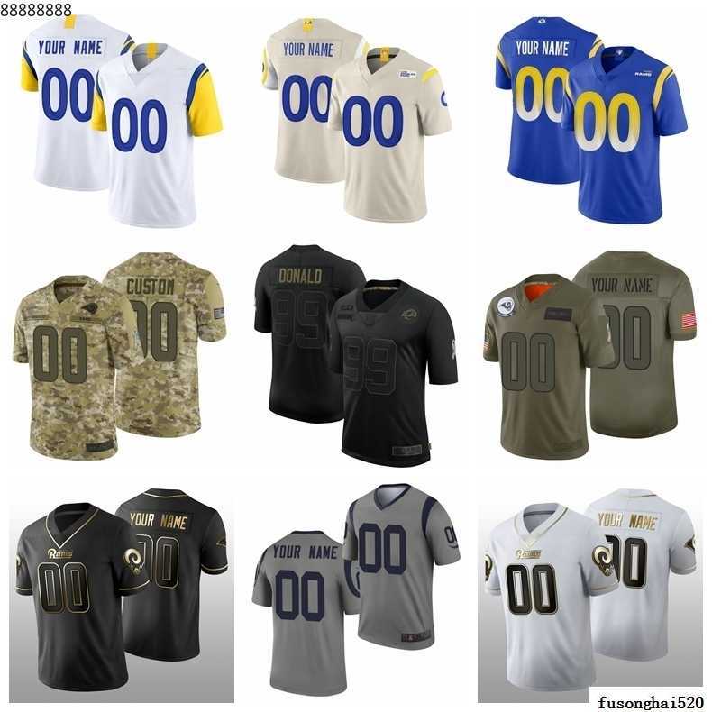 

Custom 2021 Custom Los Angeles's Rams's Mens Women Youth Football Edition City Split Vapor Limited Stitched Jersey Size S-6XL