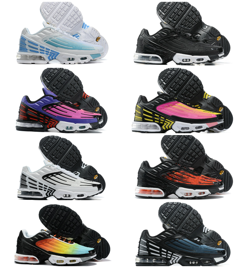 

2021 Plus 3 TUNED Air Mens Tn Running Shoes Black Red Bright Ceramic Chaussures Tns Requin Triple White Obsidian Womens Sneakers Designers B22, T-n3038