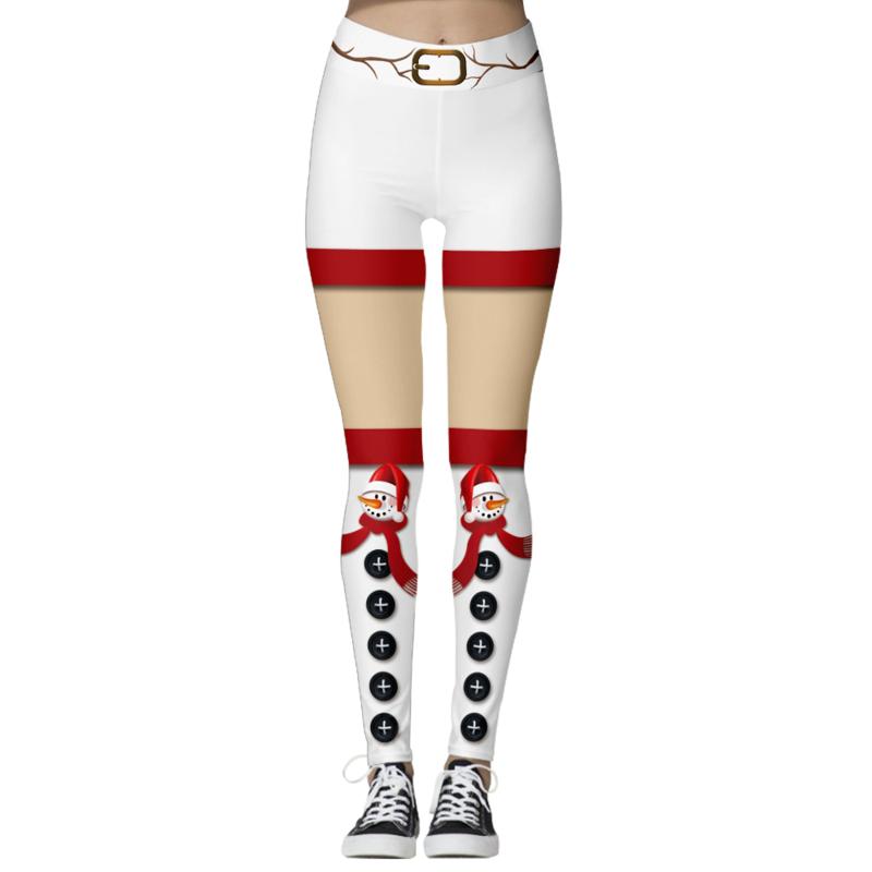 

Women's Pants & Capris Women Ugly Christmas Leggings, Funny Printed High Waist Party Costume Tights Skinny, Black;white
