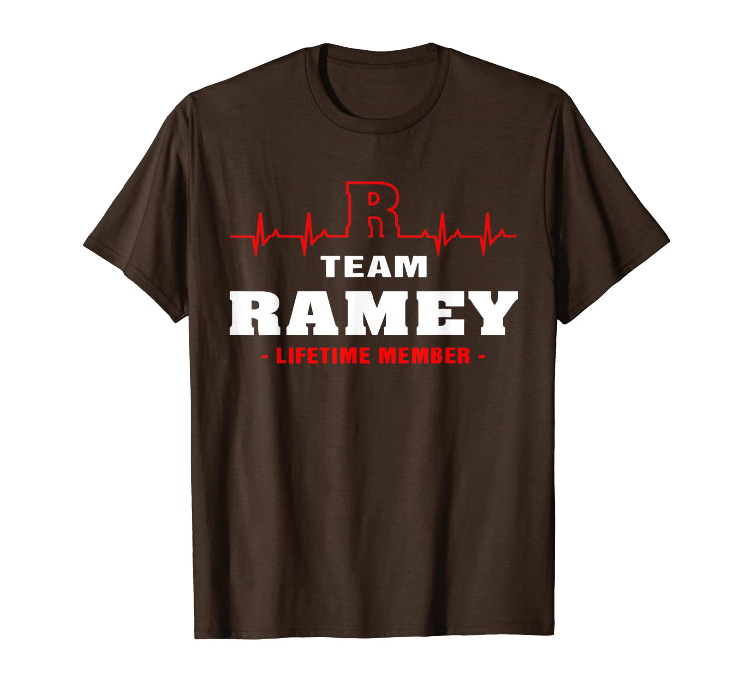 

team ramey lifetime member shirt surname, last name gift t-shirt, White;black