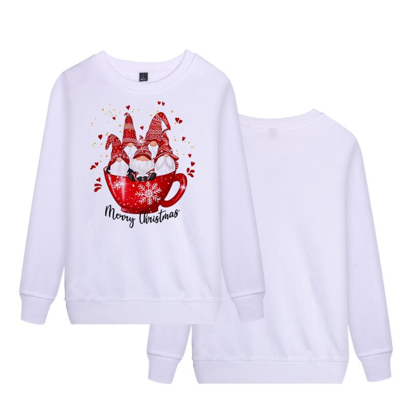 

Men's T-Shirts Christmas Gnome T Shirt Women Fashion Long Sleeve Tops Tee Merry Holiday Tshirts Funny Cartoon Santa Printed T-shirt, A02862