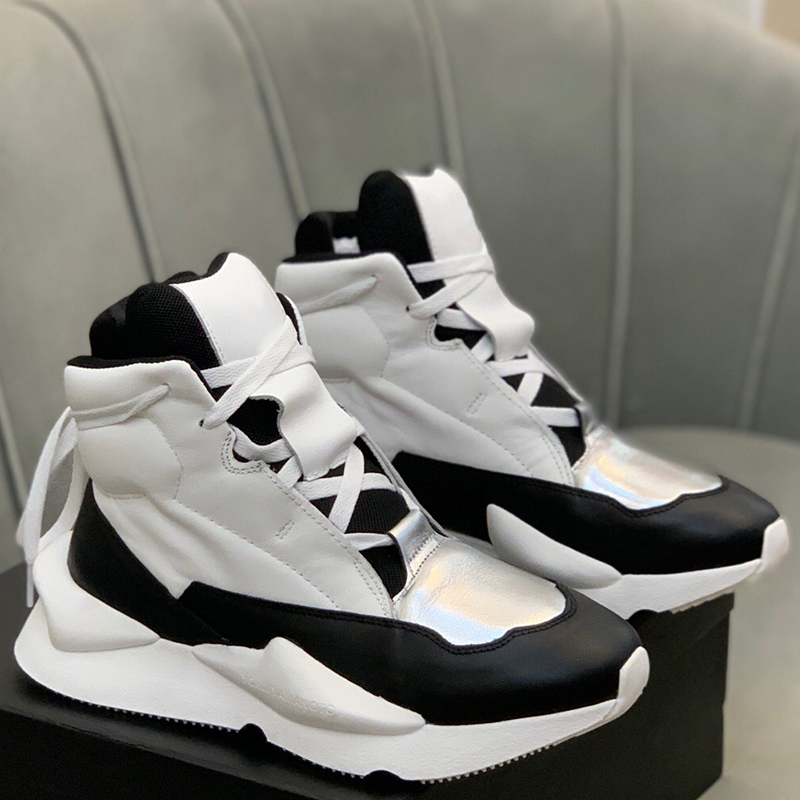

High-top sports shoes men and women designer sneakers lace-up platform fashion trend casual everyday couple shoe black and white comfortable non-slip high quality