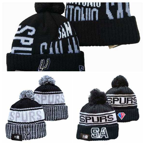 

Knitted Hat Basketball Cap San AntonioSpursMen Women Youth Fitted Hats Unisex Caps Outdoor Fashion High Quality, Black