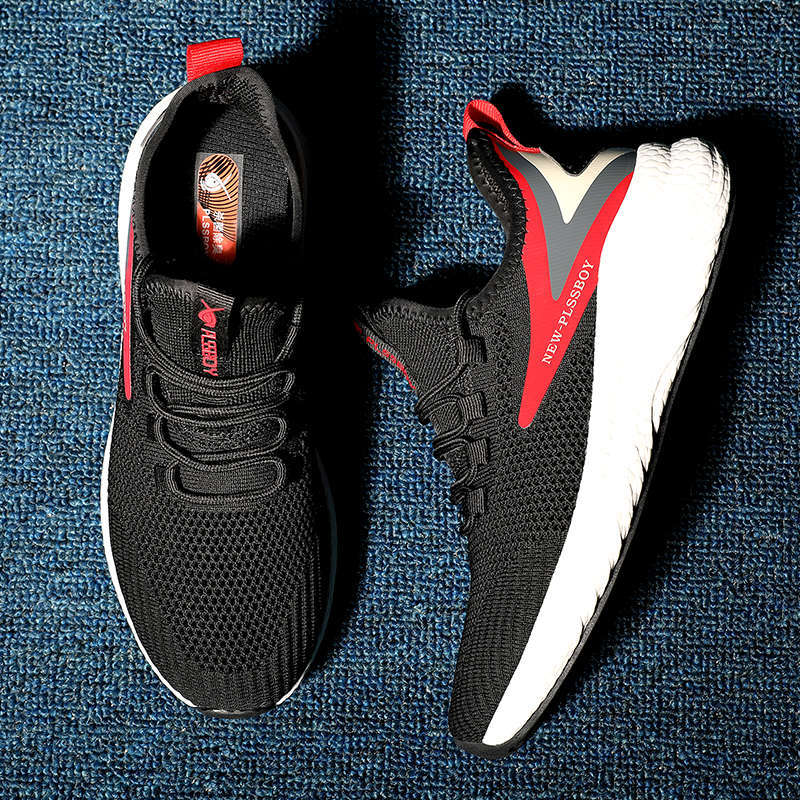 

Thick Bottom Sport Shoes Male Light Soft Sneakers Man Flat Sports Shoes Comfortable Men's Running Shoes 2021 Walking Shoe W1a