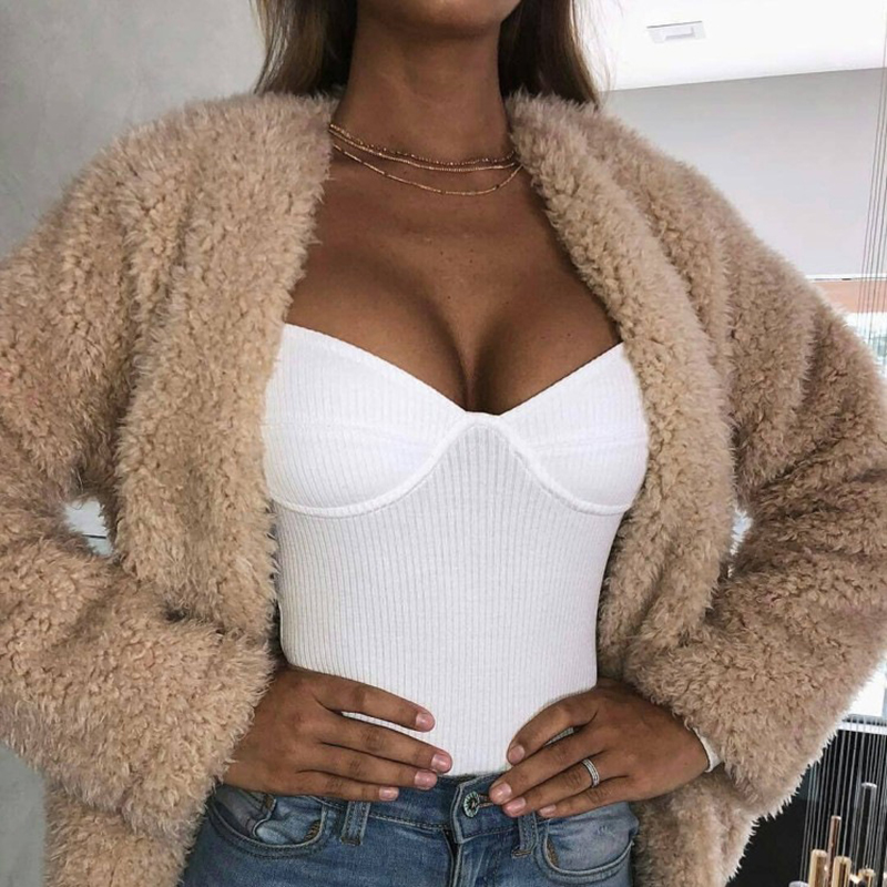 

2021julissa mo rib knitted long sleeve bodysuit women v neck slim rompers womens jumpsuit autumn winter casual basic body, Black;white