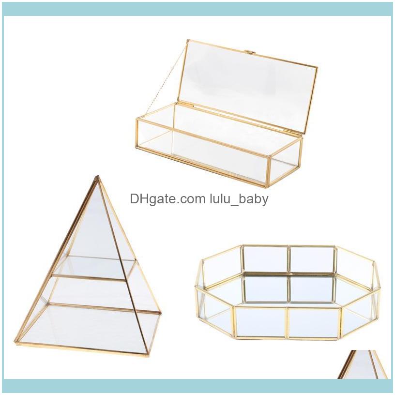 

Packaging & Jewelrytrinket Storage Case Shinnie Women Jewelry Dispaly Stand Pyramid Clear Glass Box Jewellery Display Vanity Tray For Girl P