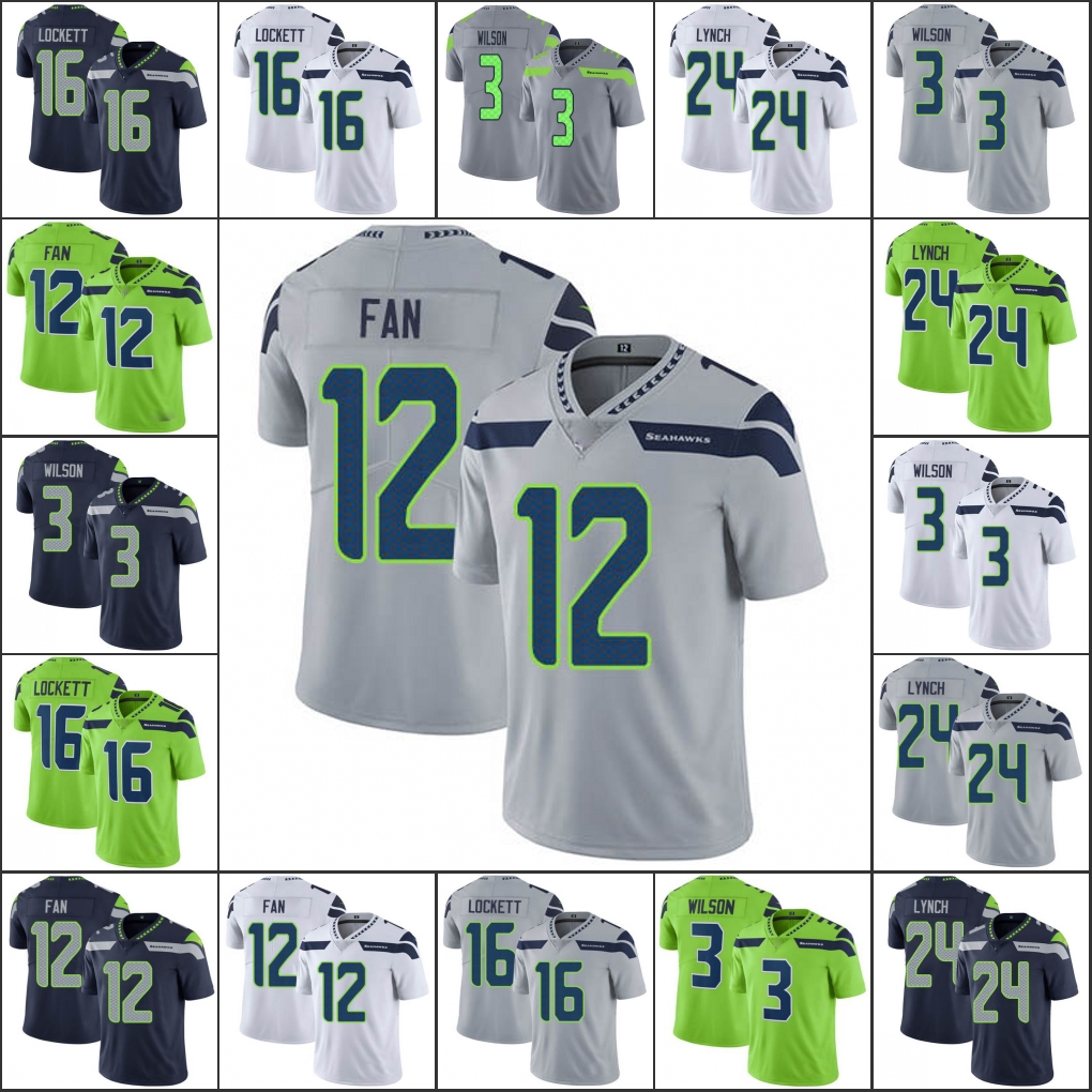 

Seattle''Seahawks''Men #12 Fan Grey 16 Tyler Lockett 24 Marshawn Lynch 3 Russell Wilson Women Youth Limited Jersey, Black;red