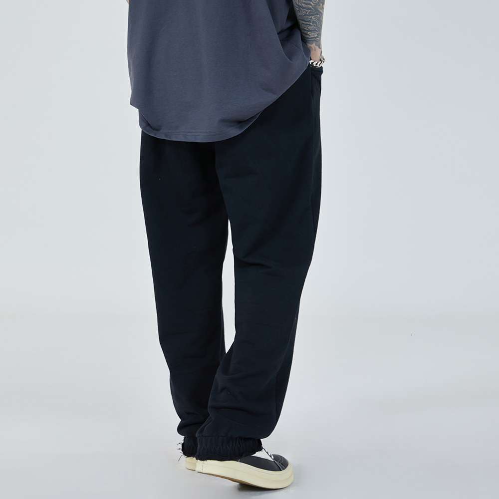

Men's Pants Aolamegs solid male sweatpants elastic waistband fashion track all casual baggy games streetwear hallways, Black