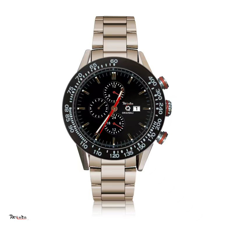 

Men's Luxury Automatic Mechanical Watch Carrera 1887 Full Working Dial REQUIN Silver White Stainless Steel Case Strap Tag Calendar Brand, Slivery;brown