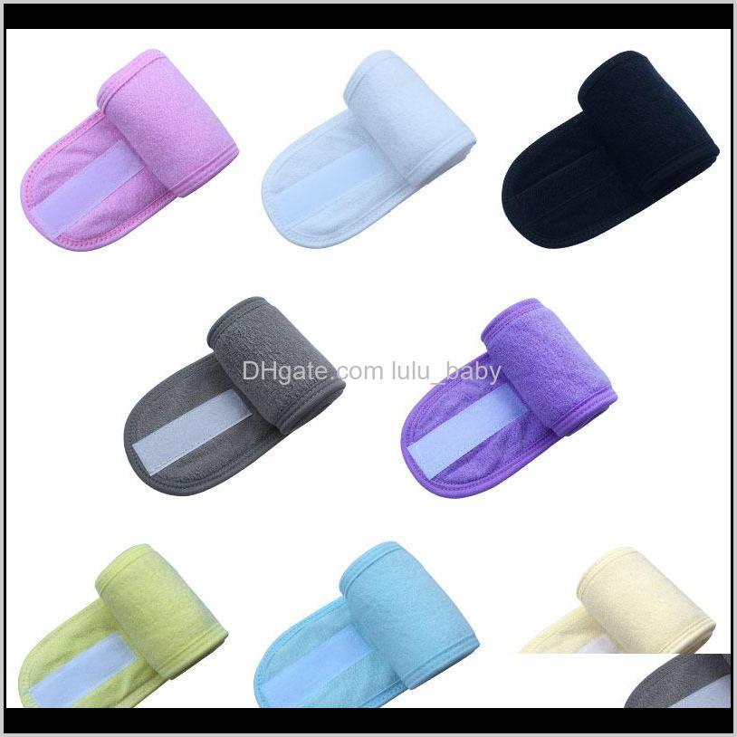 

Cosmetic Wrap Tiara Turban Face Wash Adjustable Yoga Women Facial Toweling Bath Hairband Makeup Headbands Spa Salon Accessories 100Pcs Gbgyv
