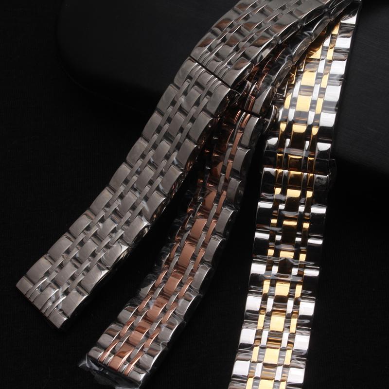

Watch Bands 18mm 20mm 22mm 24mm Watchbands Silver Mixed Rose Gold Stainless Steel Metal Strap Bracelets Quartz Band Fast Delivery