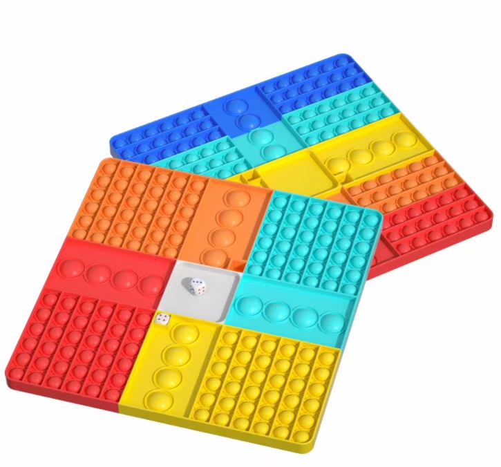 

Fidget Toys Reliver Stress Party Gifts Rainbow Silicone Push It Bubble Antistress Sensory Toy Adult Kids Office School Squeeze Board Game