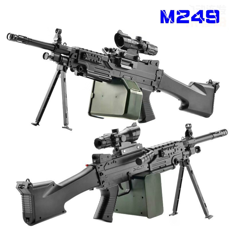 

M249 Electric Firing Paintball Toy Gun Automatic Submachine Weapon Heat Blaster Pistol For Adults Boys Birthday Gifts CS Go