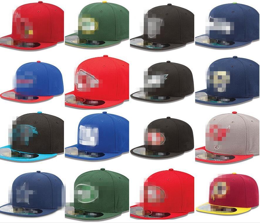 

One Piece All Team Fan's Football Fitted Baseball Fitted Hat On Field Mix Order Size Closed Flat Bill Base Ball Snapback Caps Bone Chap, Nf-11