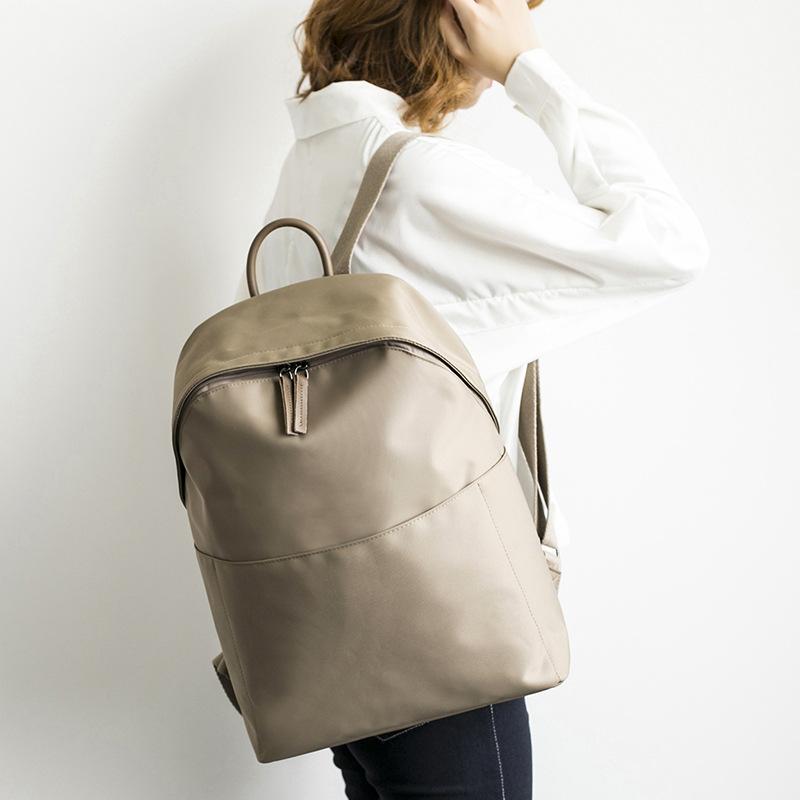 

Backpack Female Korean Version Of The Tide 2021 Temperament Simple Travel Computer Leisure Bag, White