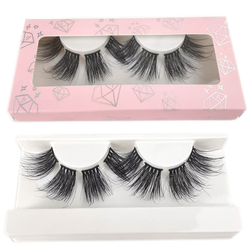 

Hot 27mm DIY Mink Eyelashes Dramatic 100% Handmade Makeup Segmental Lashes Thick Long False Eyelash Extension