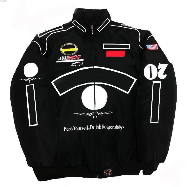 

F1 Formula One Racing Jacket Full Embroidered Logo Loose Windproof Jacket
