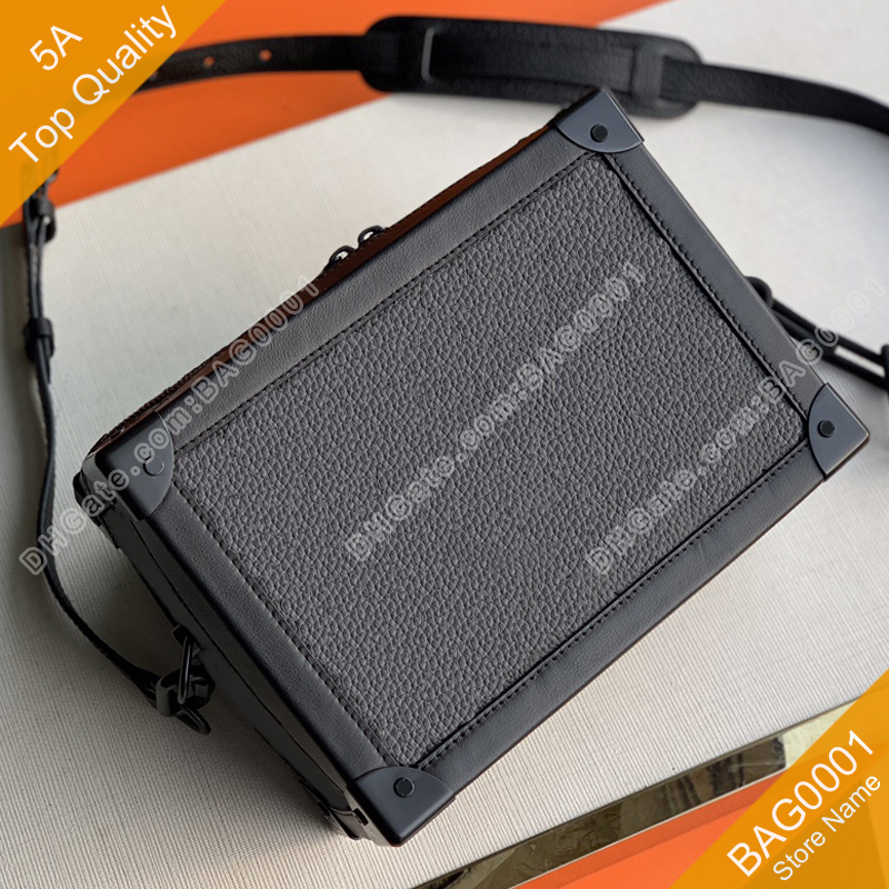 

5A Top Quality Soft Box-package Bag Canvas Cross-body Chain Shoulder With Box B061 (44730 55700) BAG0001, Black&leather 55700