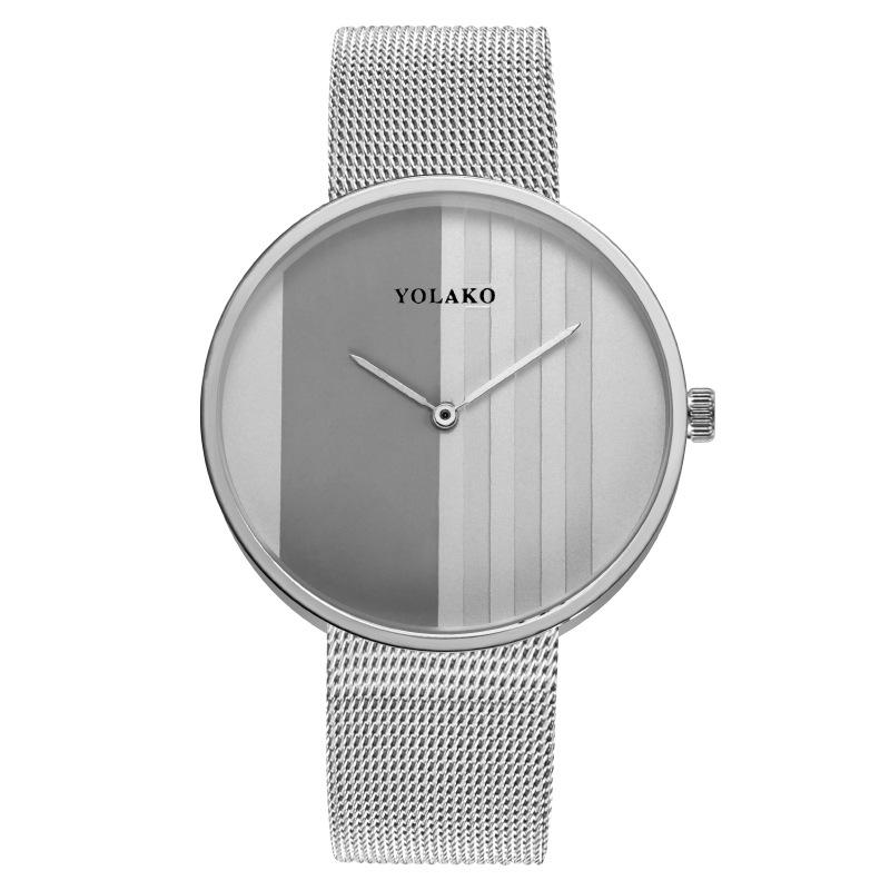 

Wristwatches 2021 Fashion Men's Watch Quartz Milan With Mesh Strap