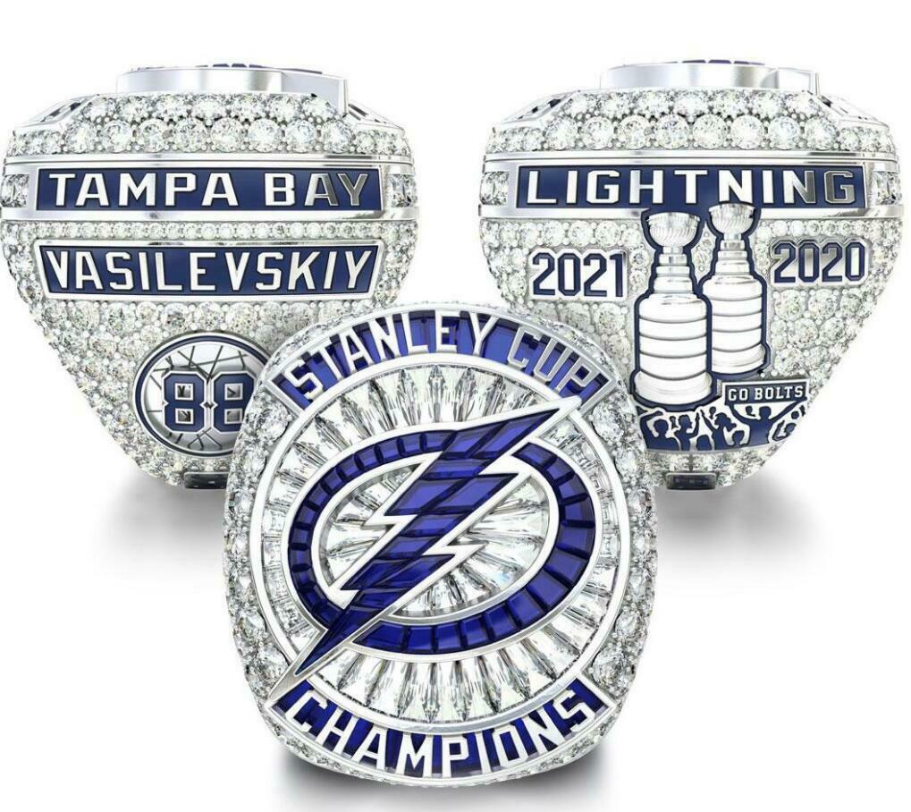 

wood Box 2021 2020-2021 Stanley Cup championship Ring tampa Bay ring Church Men's Brotherhood Fan Gift wholesale Drop size 8-14