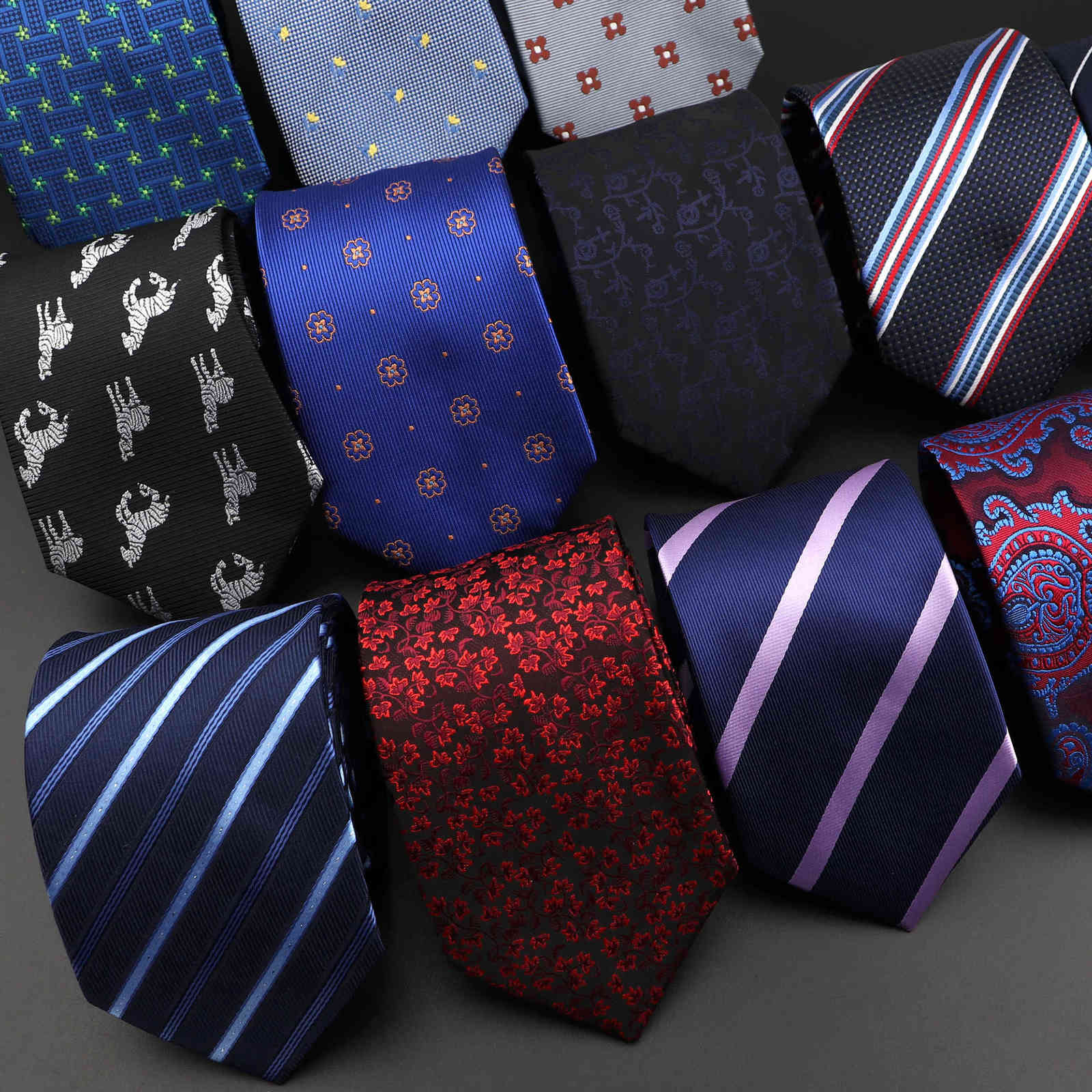 

Fashion Polyester Necktie For Men Business Meeting Gravatas Homens Men's Formal 7cm Slim Striped Solid Tie Shirt Accessories Lot H1018