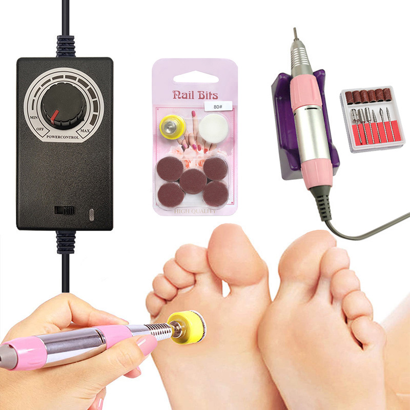 

35000RPM Electric Foot File Pedicure Salon Machine Health Care Kit Heels Dead Skin Callus Remove Feet Clean Tool