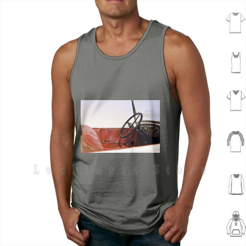 

interior of vintage car men tank vest sleeveless retro classic old transport, White;black