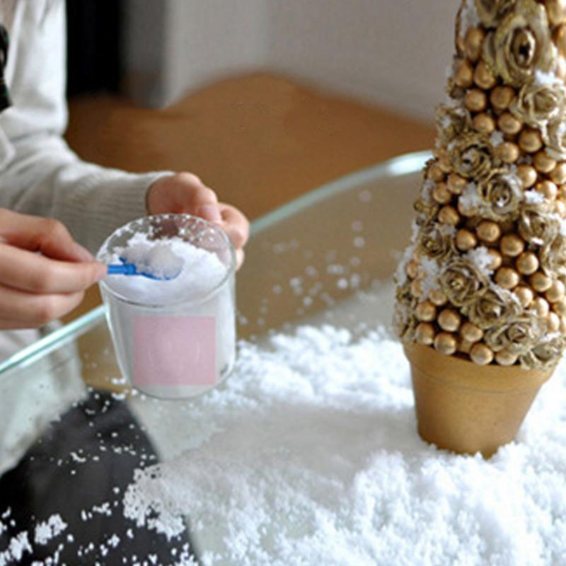 

Christmas Decorations Artificial Snow Flakes Plastic Dry Fake Snowflakes Simulation Ornament 850g Creative Party DIY Gift Powder