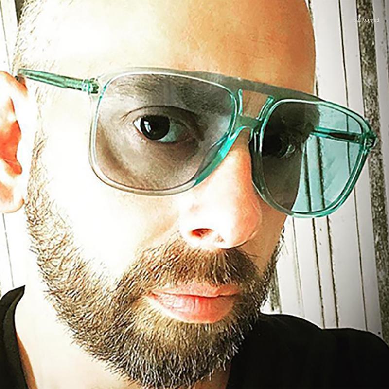 

Sunglasses Style Double-beam Frame Fashion Men's Colorful Jelly Color Sunglasses1