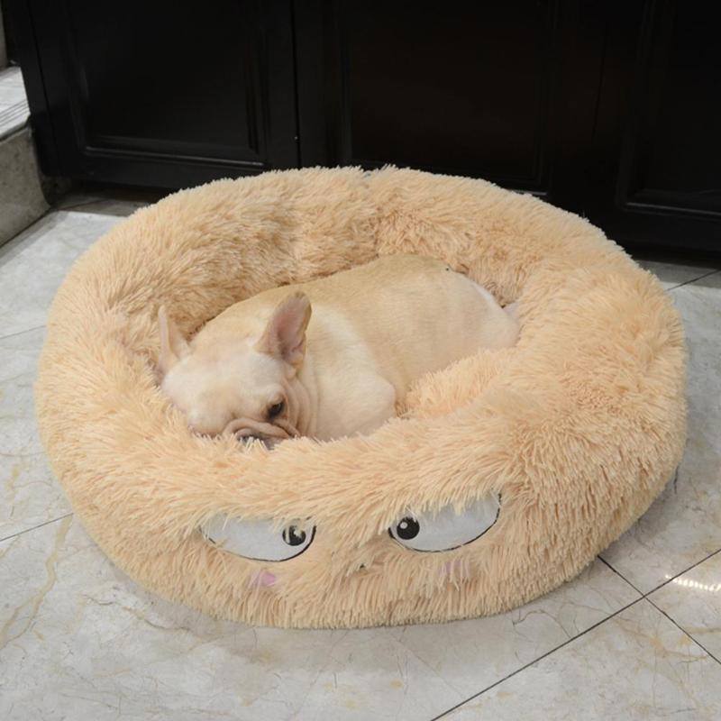 

Super Soft Cotton Mats Sofa Round Dog Bed Washable Long Plush Kennel Cats House Chihuahua Pet For Cat Kennels & Pens