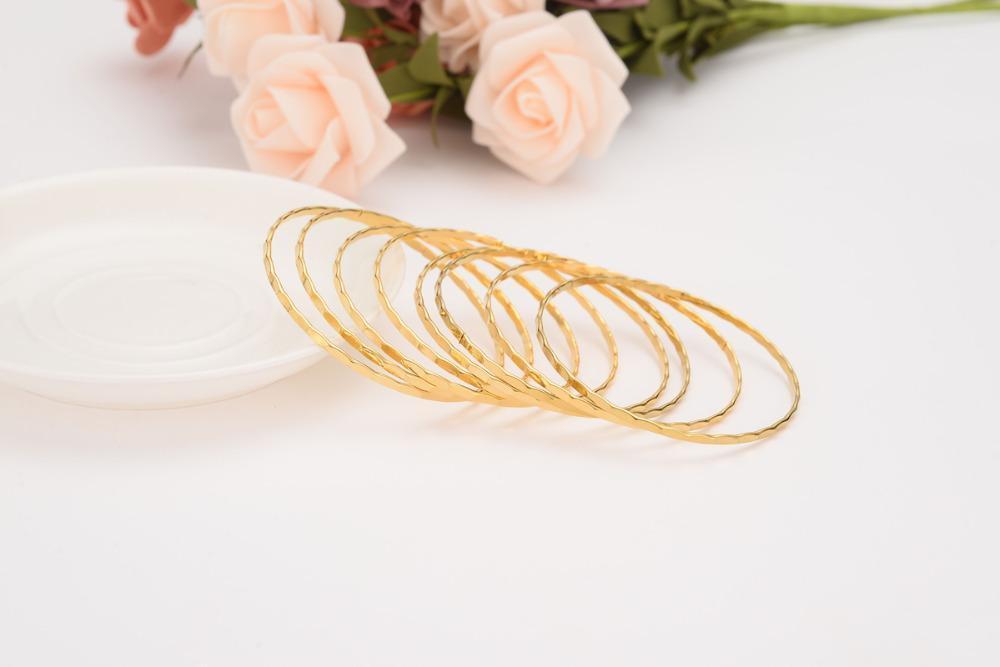 Sell Couple Bracelet Gifts Women 24 K Yellow Solid Gold Finish Fashion Jewelry Love Bracelets Bange Bangle