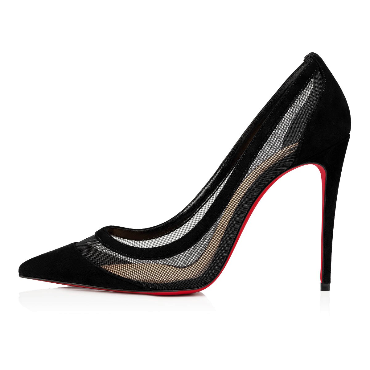 

Red Bottom Heels Women Dress Shoes Luxury Designer Brand Galativi 100mm/Flat High Heel Pointed Toes Suede Mesh -43 With Box Wedding Party Dresses