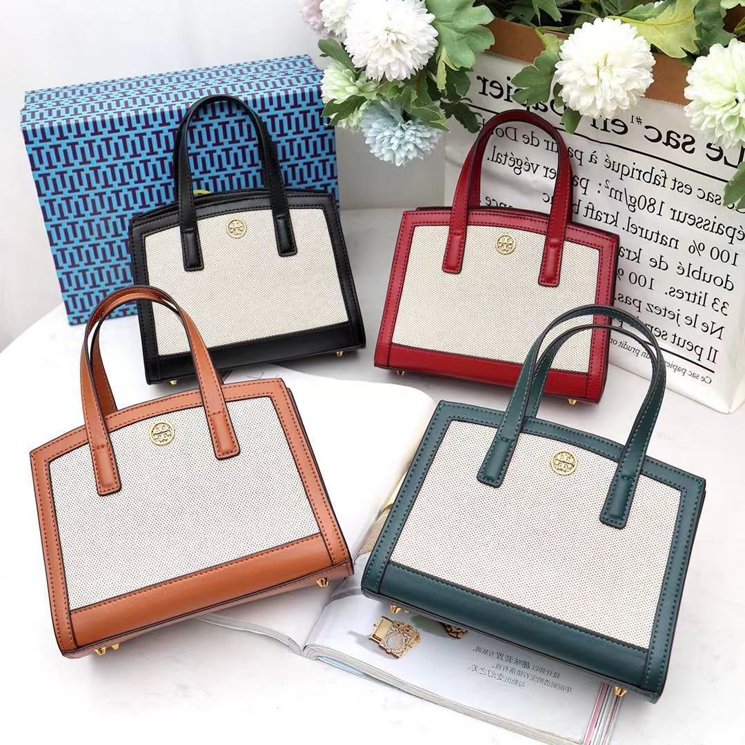 

Tb Mini Canvas Handbag Walker One Shoulder Messenger Square Bag