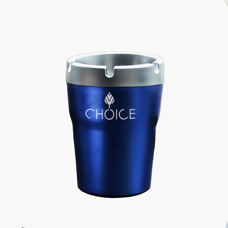 

CUSTOM LOGO Automotive Accessories Aluminum Ashtray PBT plastic flame retardant cover Ashtrays