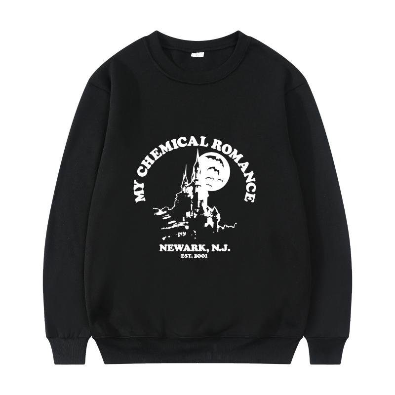 

Men' Hoodies & Sweatshirts My Romance Black Parade Punk Emo Rock 2021 Design Print Trend Winter Long-sleeved Thick Loose Men Pullo, White