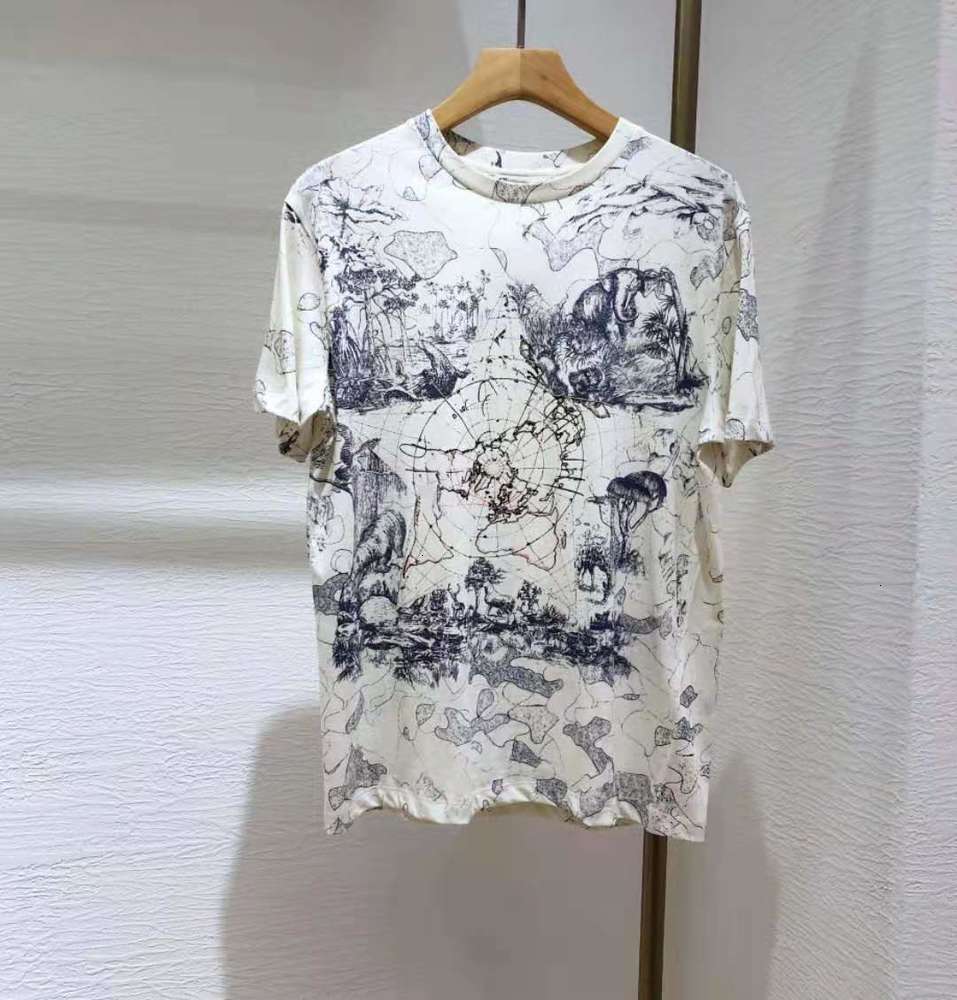 

21SS early spring Short sleeve Tee Women High Street Fashion paris T-Shirts Summer Breathable Tee zdld0124., White;black