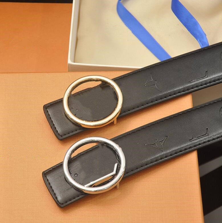 

Ouis uitton BETLS Men's Fashion Women's Round belt buckle in three colors brand Make Friends Holiday Gifts, Take the box
