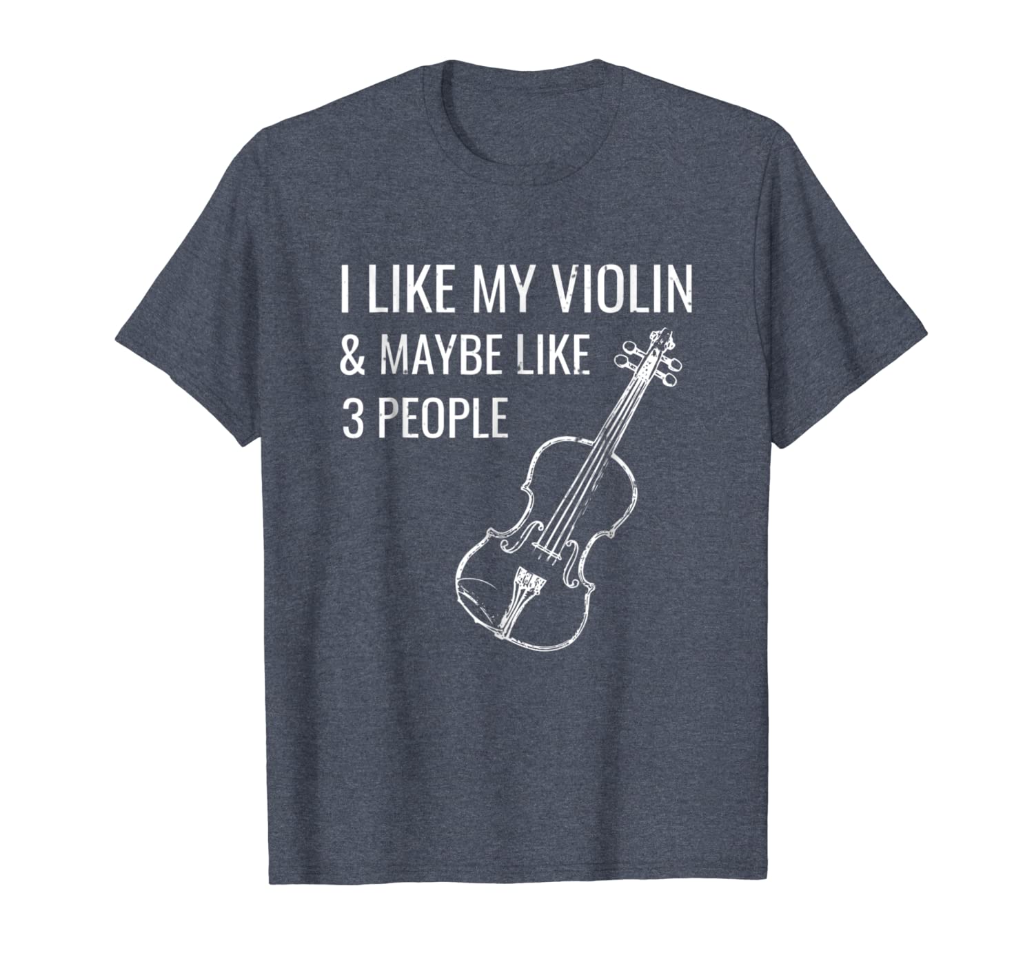

i like violin maybe 3 people funny music musician t-shirt, White;black