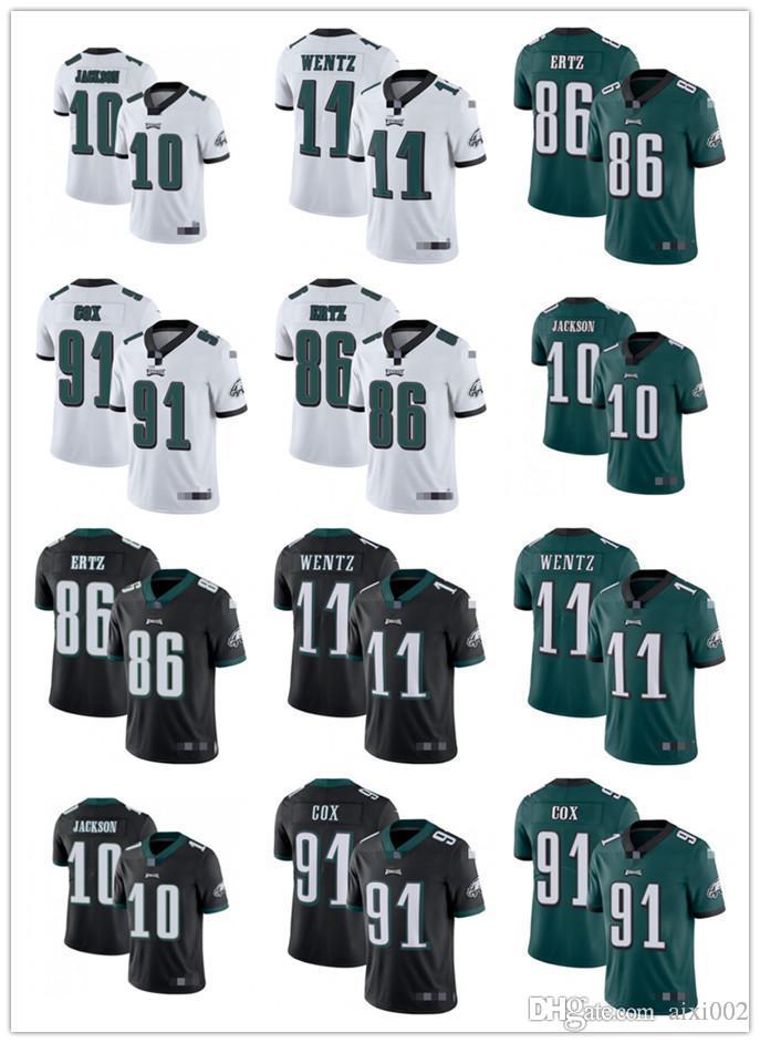 

Mens Womens Youth Football Jerseys Philadelphia Eagles 11 Carson Wentz 10 DeSean Jackson 86 Zach Ertz 91 Fletcher Cox Custom Bla, Black;red