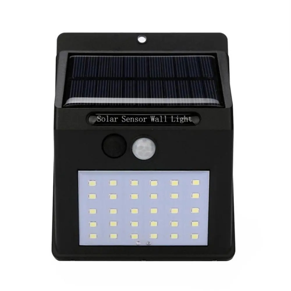 Solar Power 30 LED PIR Motion Sensor Wall Light Waterproof Outdoor Path Yard Garden Security Lamp-image-689006071
