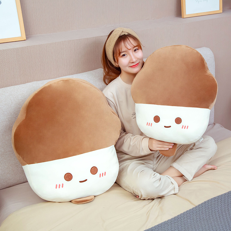 

Cartoon ice cream pillow plush toy home office cushion pad back to send girlfriend gift summer cool