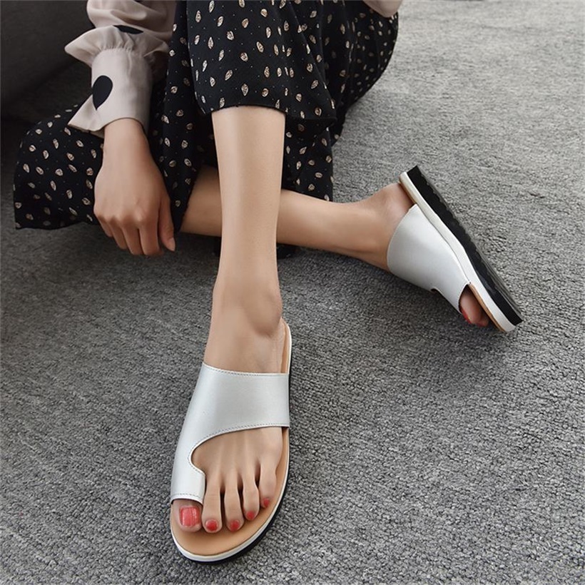 

Women Slippers Designers Platform Sandal Fashion Print Leather Slides Flip Flops Good Quality Lady's Flat Sandals Summer Outdoor Beach Shoes 008, Color 3