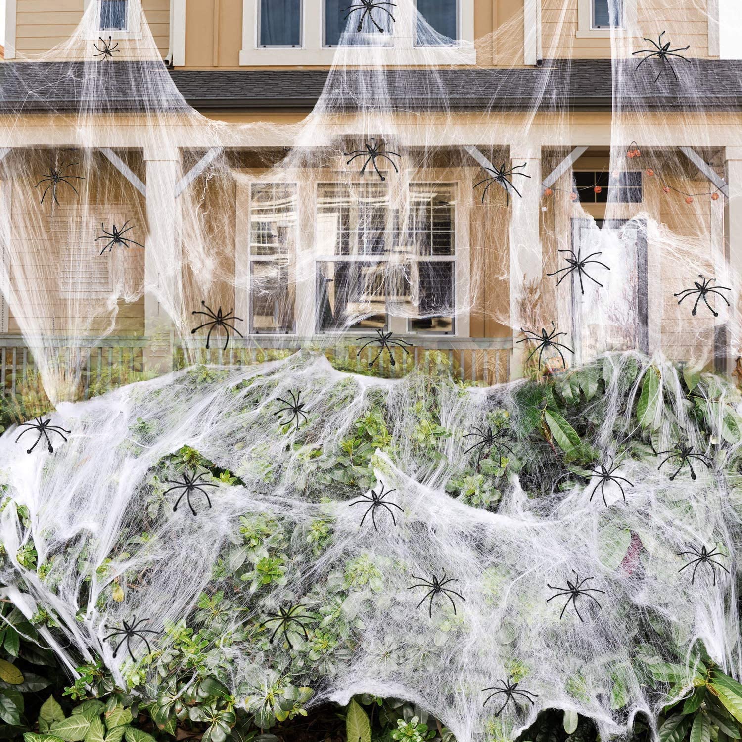 

Artificial Spider Web Halloween Decoration Scary Party Scene Props White Stretchy Cobweb Horror House Home Decora Accessories 20g