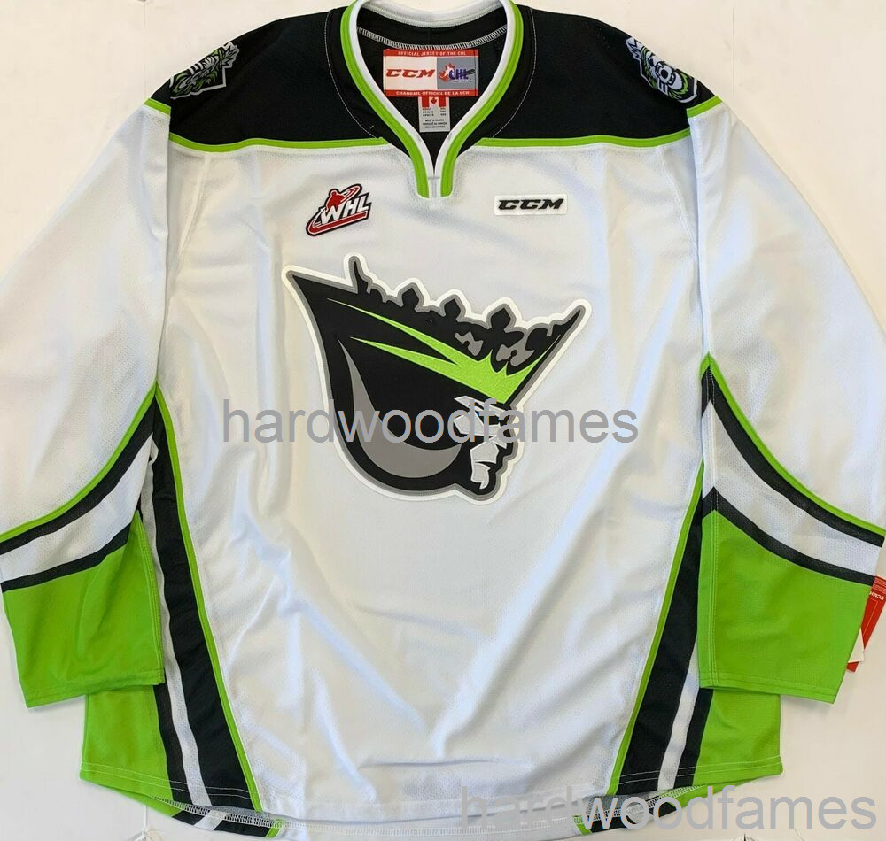 

Stitched New CCM Edmonton Oil Kings Hockey Player Jersey WHL custom any name number, White