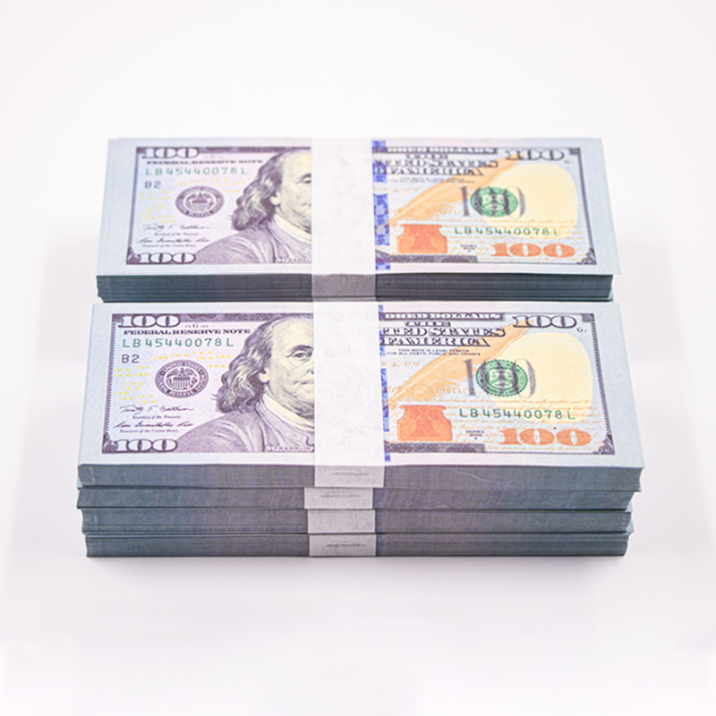

Movie Prop Money fake Other Festive & Party Supplies 100 50 10 20 1Dollar Bills - Realistic Play Full Print Two Sided euro